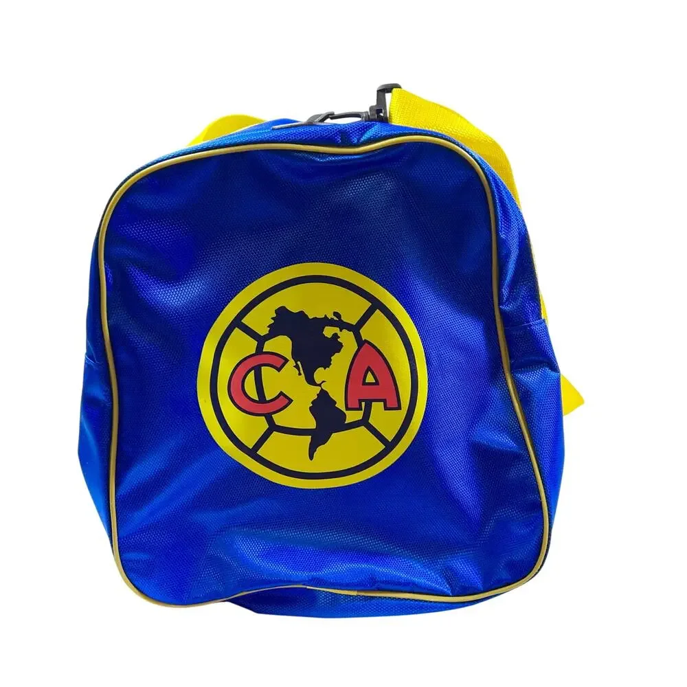 Club America Maleta Deportivo Soccer Duffle Bag Blue Large Gym Sport Travel Bag